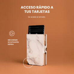 Billetera Slim Mármol